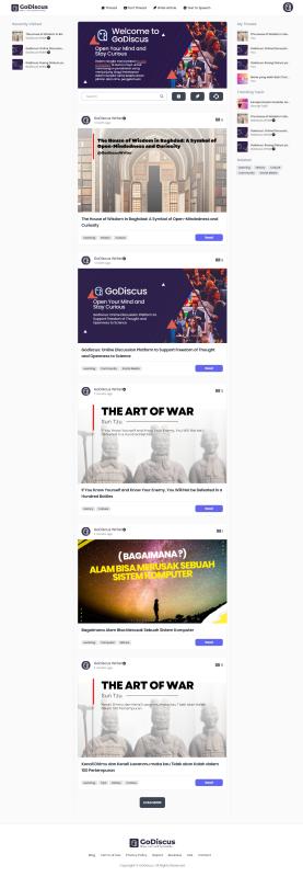 GoDiscus Community Website
