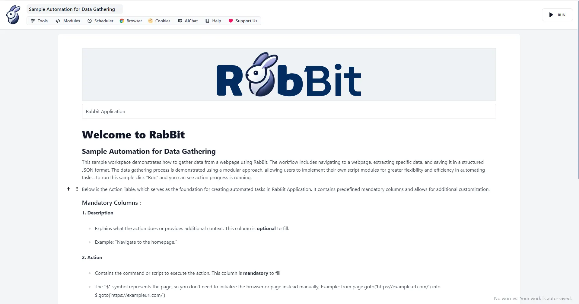RabBit Browser Automation
